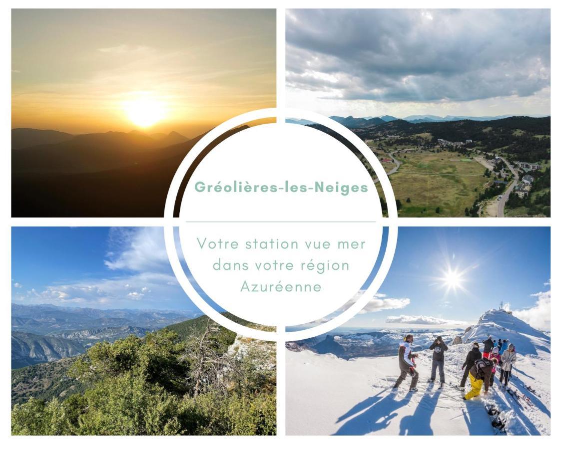 U061 - Grand Studio Renove - Vue Montagne Greolieres Bagian luar foto